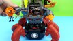 Casey Jones and Teenage Mutant Turtles get attacked by Shredders Giant Imaginext Crab Jus