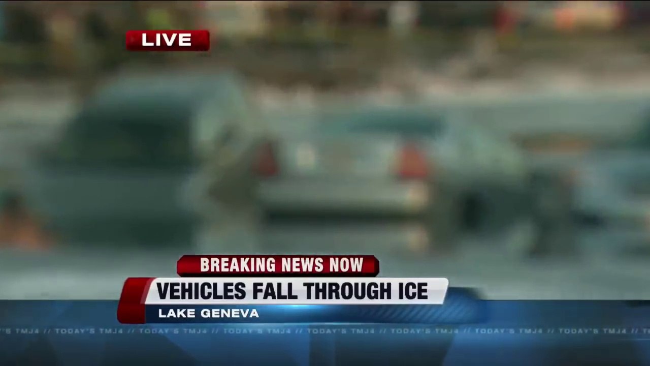 Une dizaine de 4x4 avalés par un lac gelé pendant un concours de sculpture sur glace