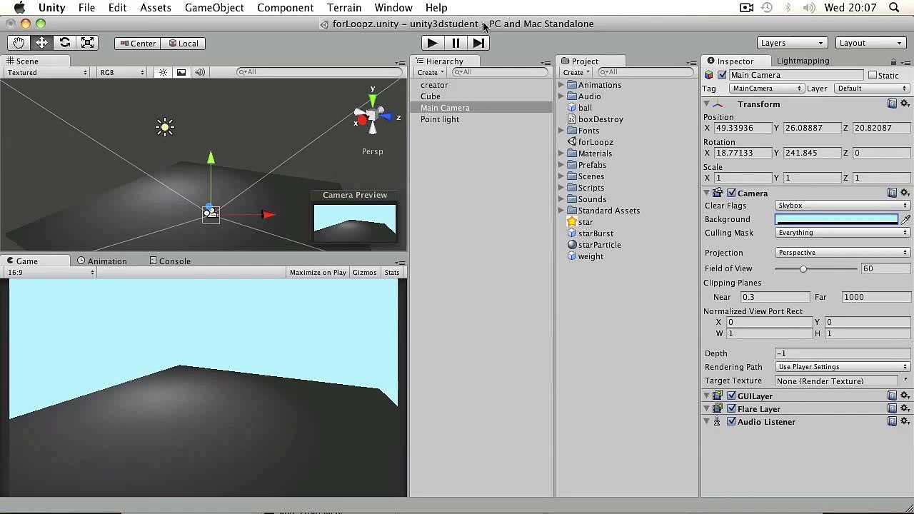 Unity3D  - Beginner B24 - For Loops