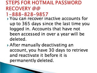 ((1-888-828-9857))  HOtmail  password recovery number