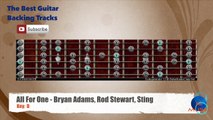 All For One - Bryan Adams, Rod Stewart, Sting Guitar Backing Track