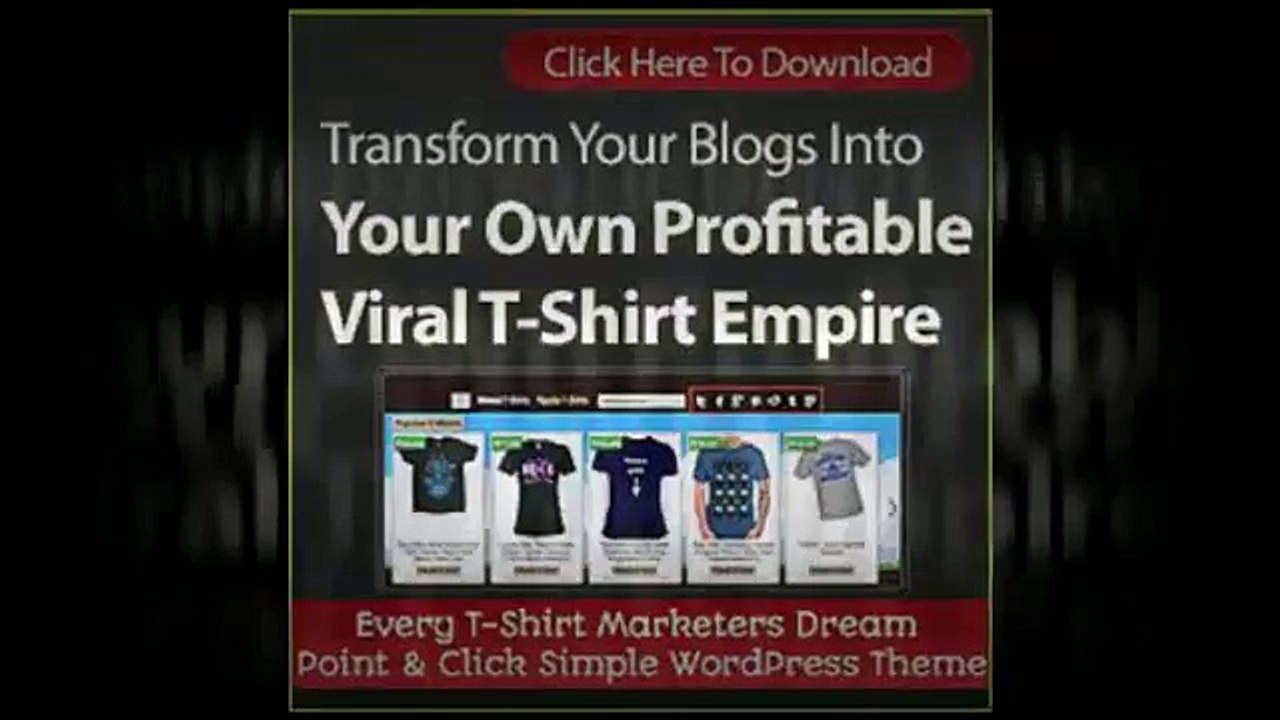 'Covert Shirt Store' Theme Version 2.0 - Now Earn Affiliate Commissions Selling T-Shirts Online