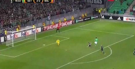 Bahebeck J. Goal - St Etienne 3 - 2 Basel - 18-02-2016