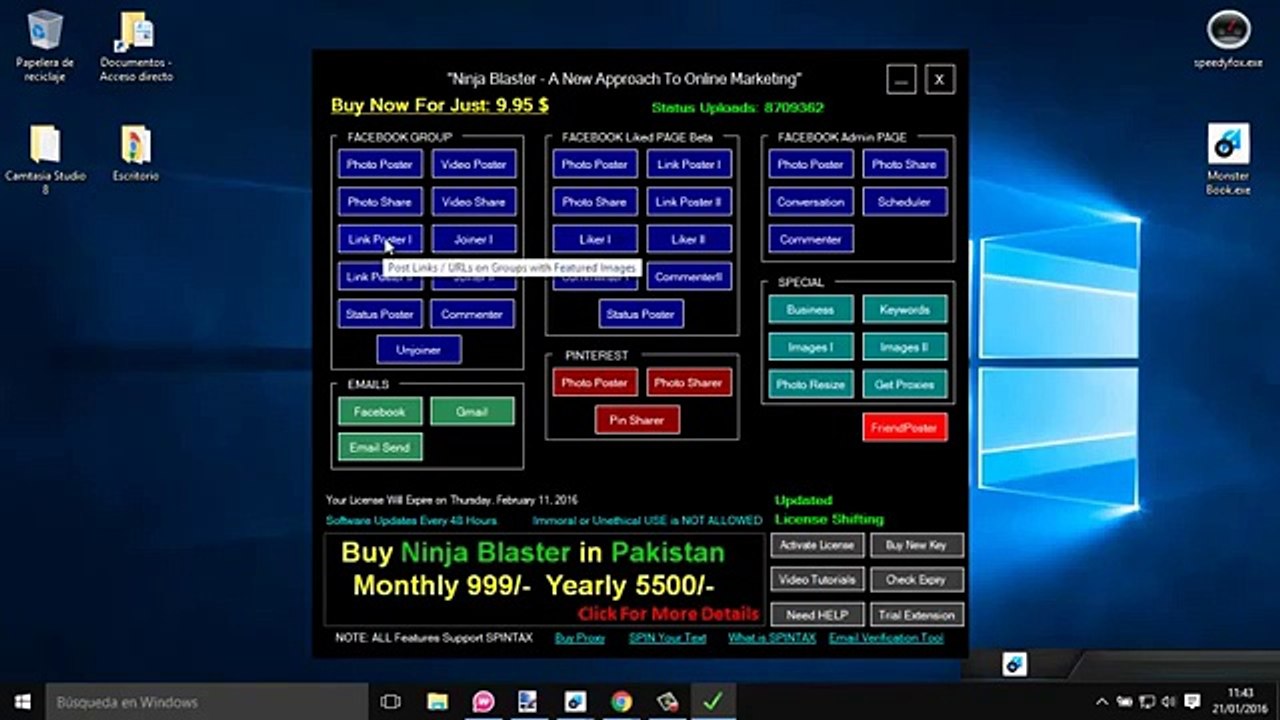 Facebook group poster   Ninja Blaster tutorial en español LINK POSTER
