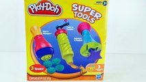 Play Doh SUPER TOOLS 3 Playdough Extruders Colorful Shapes and Molds DCTC Toy Episodes