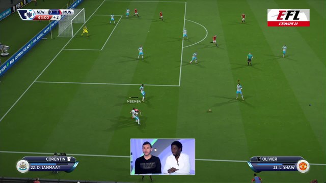 eSport - E-Football League -5ej. : Corentin Chevrey (Newcastel) VS Olivier Comont (Manchester United)