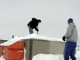 How to Shovel Snow off a Roof (Oregon Blizzard)