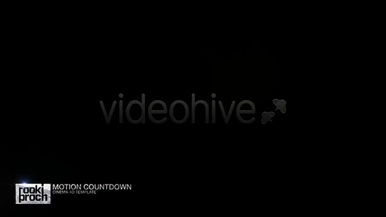 Motion Countdown  - cinema 4d project