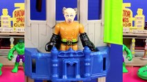 Imaginext Bane Villan Turns Bruce Into Marvel Hulk Disney Pixar Lightning McQueen Mater Hear Story