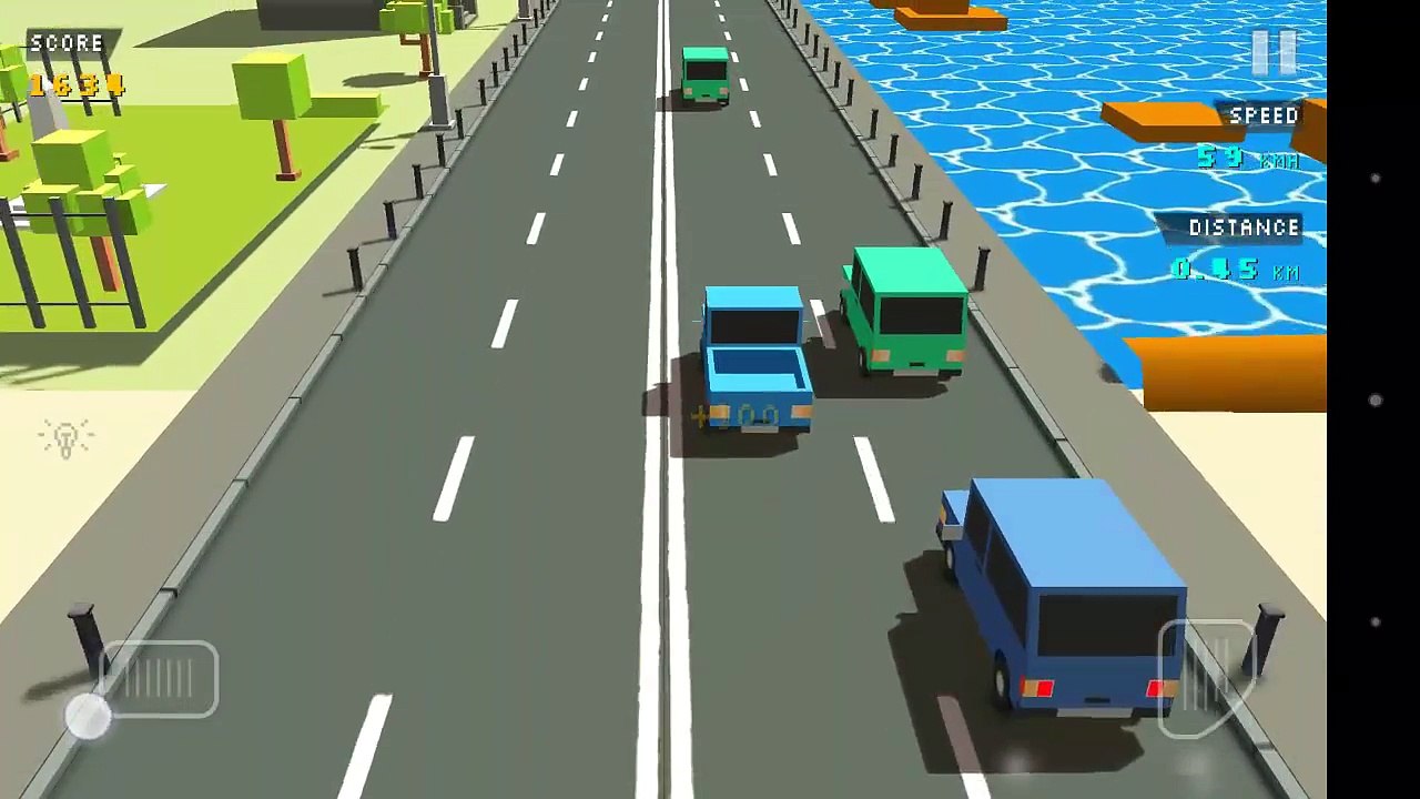 Android Sony Xperia Z2 Gameplay Blocky Traffic Racer