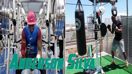 Anderson Silva Conditioning Training and Pad Work