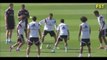 Cristiano Ronaldo Nutmegs James Rodriguez  in Real Madrid Training