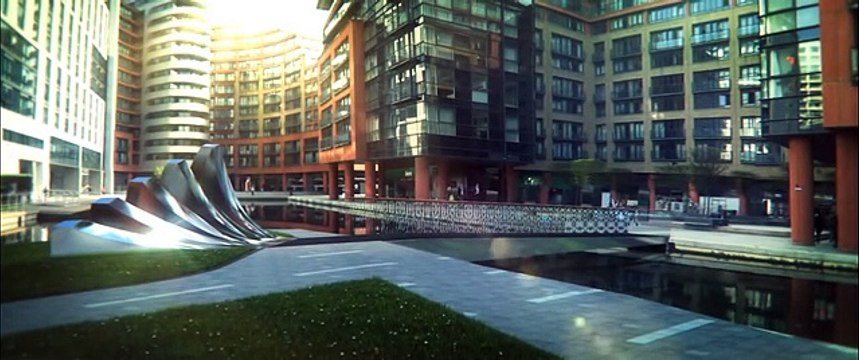 Мост в форме веера в Лондоне