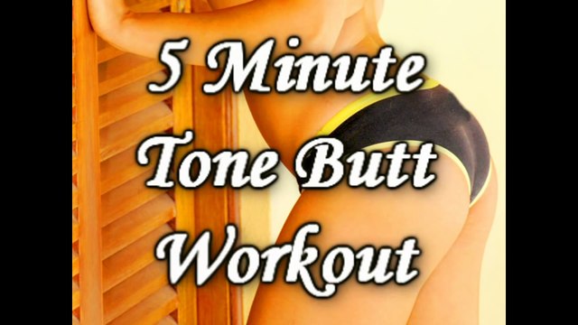5 Minute Tone Body, Butt Workout, Fitness Training w Tammy