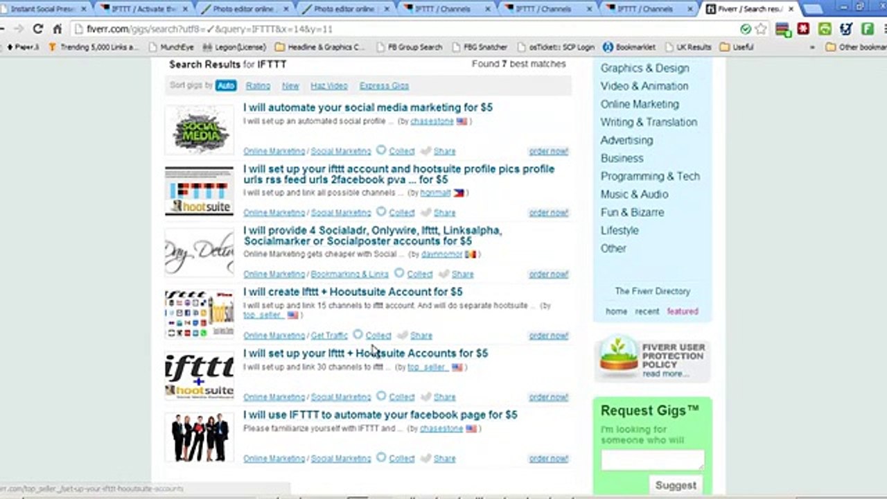4  Getting IFTTT Accounts Created - Tube Backlink Commando