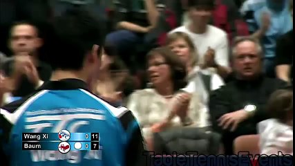 Скачать видео: Wang Xi Vs Patrick Baum Match 4 [German League 20122013]