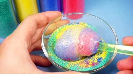 How to Make Colors Sand Clay Slime DIY Slime Play for Kids(1)
