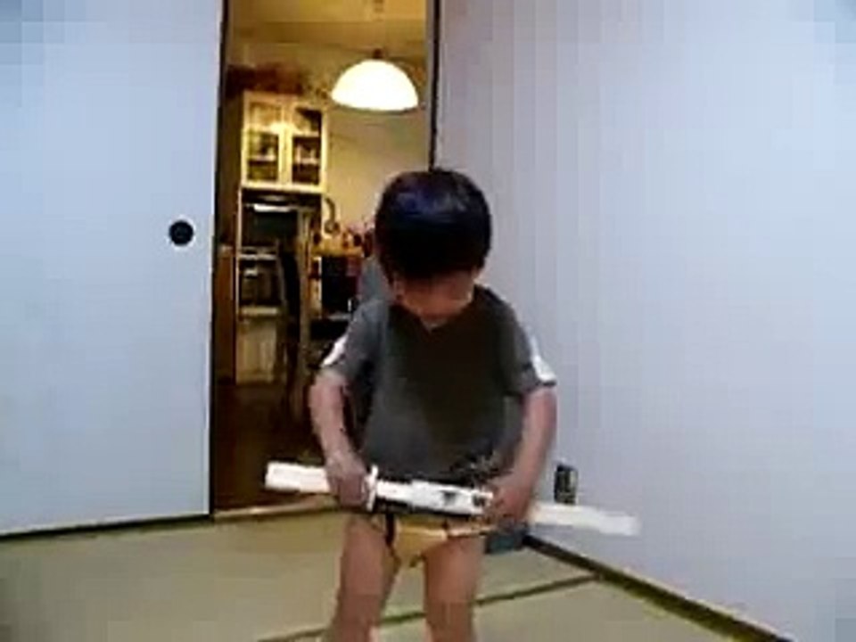 My son acting Zenmai Zamurai 1～コチのぜんまいざむらい１