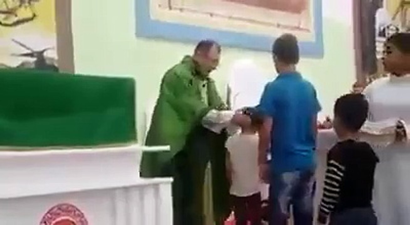 This priest has some serious issues! WTF