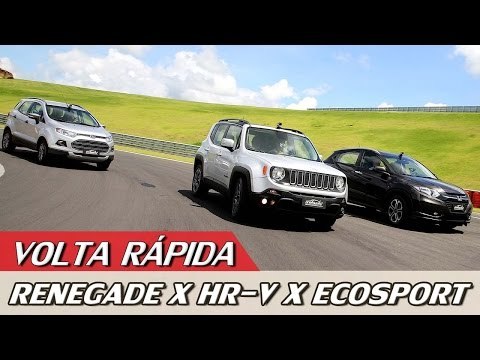 JEEP RENEGADE X HONDA HR-V X FORD ECOSPORT - VOLTA RÁPIDA COM RUBENS BARRICHELLO #59 | ACELERADOS