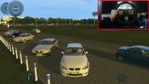 BMW M5 312KM/H City Car Driving Simulator + CRASH