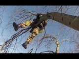 Capannori (LU) - Paracadutista resta impigliato tra i rami, salvato dai Vigili del Fuoco (19.02.16)