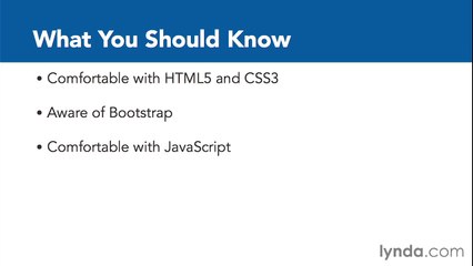Learn React.js: The Basics 02 What you should know before watching this course