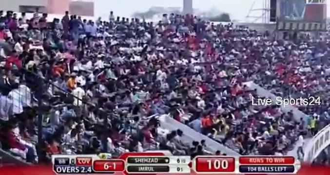 Ahmed Shehzad Best Batting In BPL 2015- 76 Runs or Not Out' Against [Barisal Bulls]