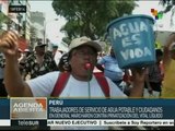 Perú: marchan en Lima contra privatización del servicio de agua