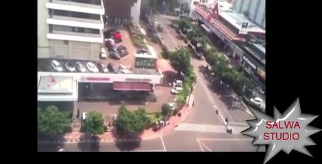 Video Amatir Detik Detik Teror Bom Jakarta