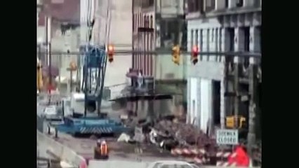 Экстремальное перемещение погрузчика на другой этаж