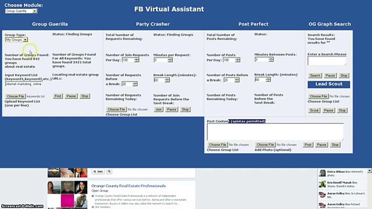 FB Virtual Assistant -Getting Started - My Groups Finder