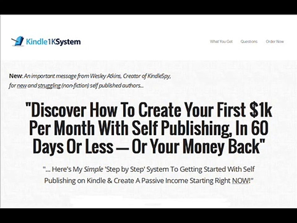 Kindle 1k System Review GET IT NOW