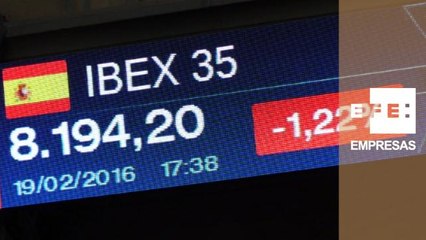 La Bolsa española pierde los 8.200 puntos tras caer un 1,22% lastrada por la banca y el petróleo