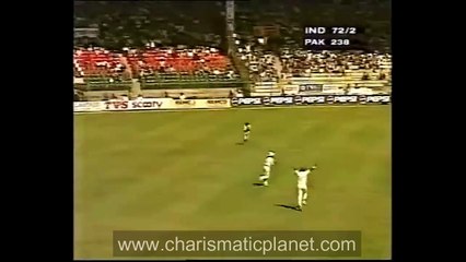 Saqlain Mushtaq, Trapped Sachin, Azhar, Dravid, Mongia, Srinath