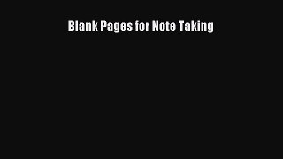 [PDF] Blank Pages for Note Taking [Download] Online