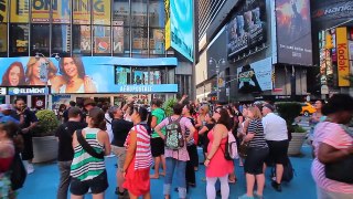 Walk down the Times Square in New York -