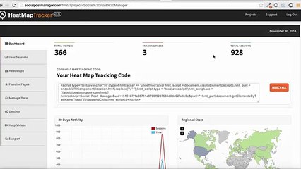 Heat Map Tracker Test reveal