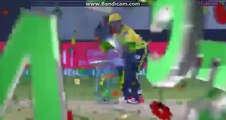 PSL 2016 -  Anwar Ali kicked Kamran Akmal out - first semi final of PSL