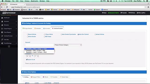FCS Networker Auto-Syndication, Auto-Gen Content & RSS Feeds Options