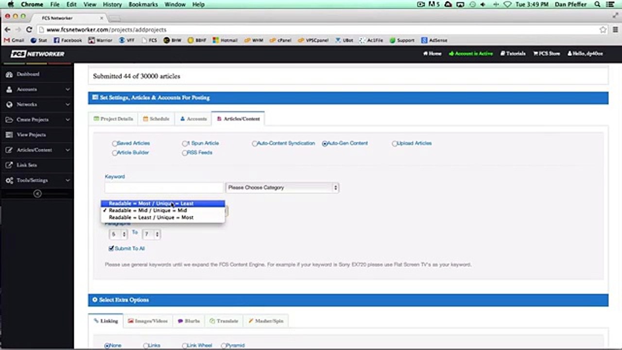 FCS Networker Auto-Syndication, Auto-Gen Content & RSS Feeds Options