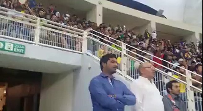 Go Nawaz Go Chants in Today's Match between Peshawar and Quetta