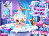 Disney Princess Elsa Baby Bath Video Play-Bathing Games For Little Kids