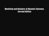 Ebook Modeling and Analysis of Dynamic Systems Second Edition Read Full Ebook