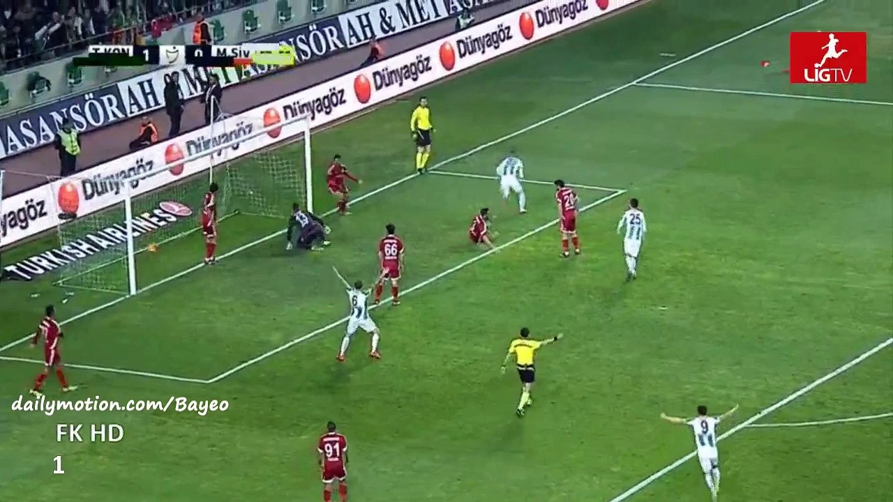 Nejc Skubic Goal HD - Konyaspor 2-0 Sivasspor - 19-02-2016