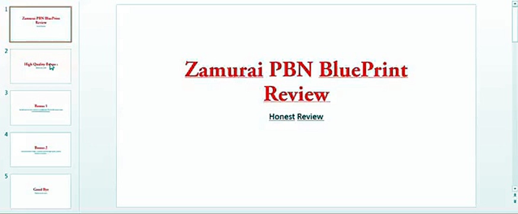Zamurai PBN Blueprint Review
