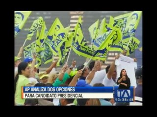 AP analiza dos opciones para candidato presidencial