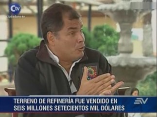 Correa y Aguiñaga responden a denuncia de sobreprecio en Refinería del Pacífico