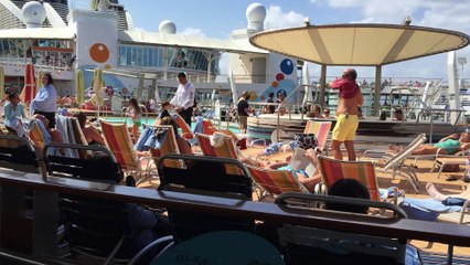 Walking on Deck - Oasis of the Seas