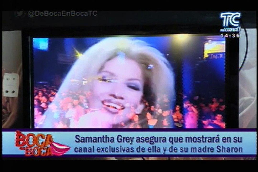 Samantha Grey asegura que mostrará en su canal exclusivas de ella y de su madre Sharon